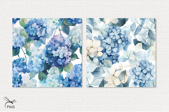 Hydrangea flowers digital paper Product Image 3