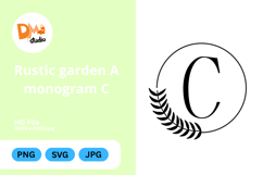 Rustic Garden Monogram Product Image 1