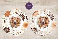 Watercolor Dog Wind Spinner Design, Pit Bull Wind Spinner Product Image 3