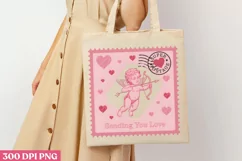 Sending You Love PNG, Valentines Day Stamps Clipa Product Image 3