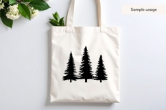 Pine Trees Silhouette SVG Product Image 3