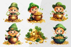 27 St. Patricks Clipart Sticker, PNG Product Image 3
