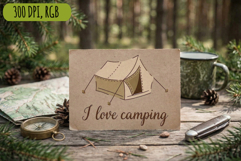 Camping in the wild, hiking vector set Product Image 3
