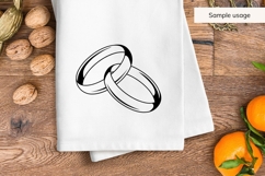 Interlocking Wedding Rings SVG Product Image 3