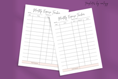 Monthly Expense Tracker Template | Editable Canva Budget Product Image 2