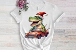 Funny Prehistoric Christmas Clipart Sublimation Product Image 3