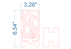 Halloween Phone Stand SVG laser cut file for Glowforge Product Image 3