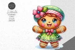 Christmas clipart|Gingergirl clipart|Christmas sublimation Product Image 1