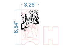 Halloween Phone Stand SVG laser cut file for Glowforge Product Image 3
