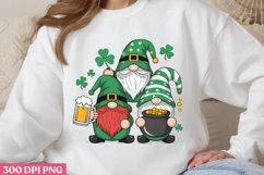 Gnomes with Beer and St. Patrick&#039;s PNG, ST PATRICKS DAY Drin Product Image 1