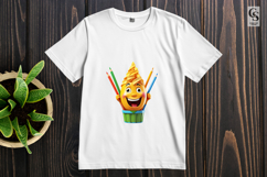 Cute Pencil Characters Clipart Sublimation PNG Product Image 3