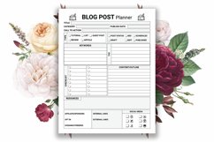 Blog Post Planner and Journal KDP Product Image 3