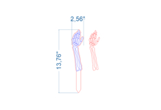 Halloween Skeleton Hand SVG laser cut file for Glowforge Product Image 3