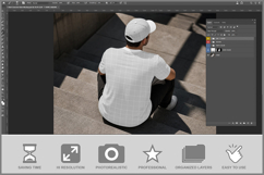 T-shirt Concrete Stairs Product Image 2
