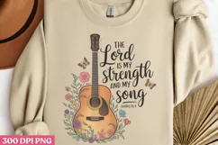 The Lord is my strength PNG, Christian Sublimation PNG Product Image 3