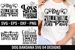 Dog Bandana SVG Design - Official trick or treater guard pat Product Image 1