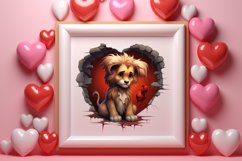 Valentine Broken Heart Animal Clipart, Valentines Couple Product Image 3