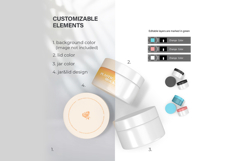 Plastic Cream Jars - PSD Mockup Product Image 3