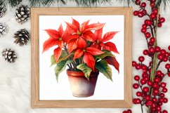 Christmas Houseplants Clipart Sublimation Product Image 3
