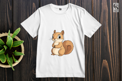 Cute Baby Squirrel Clipart Sublimation PNG Product Image 3