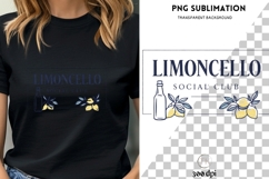 Limoncello Social Club PNG Sublimation Italian Lemon Summer Product Image 3