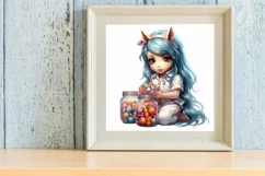 Unicorn Nurse Clipart, Unicorn Nurse Sublimation Product Image 3