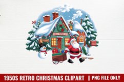 1950s Retro Christmas Sublimation PNG Product Image 1