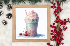 Pastel Christmas Coffee Cup Sublimation, Christmas Clipart Product Image 3