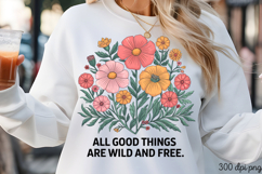 Boho Wildflowers Sublimation Bundle PNG Product Image 5
