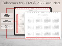 Dated Digital Planner 2021 2022 for iPad Calendar Lists Goal Product Image 9