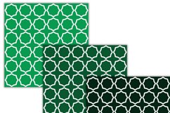 shades of green geometric digital papers Product Image 3