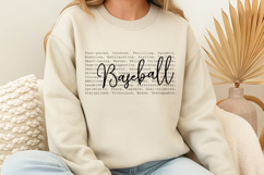 Baseball words SVG Product Image 1