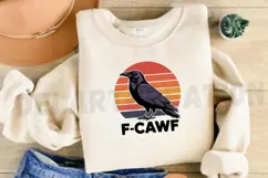 F-Caw-F, Funny Raven Sublimation PNG Design Product Image 3