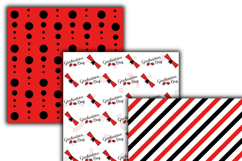 Graduation 2026 Red digital papers Product Image 2
