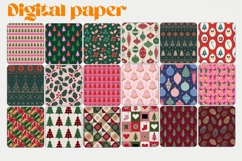 Christmas Digital Paper Set 24 JPG Product Image 3