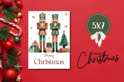 Cartoon Christmas Nutcrackers Greeting Card, Christmas Card Product Image 3