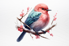 Chirstmas Birds Clipart PNG Product Image 3