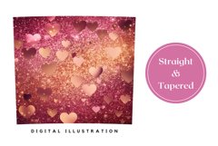 Love Hearts Tumbler, Valentine&#039;s Day Tumbler Wrap Design Product Image 3