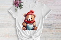 Christmas Animals Coffee Sublimation Clipart, Christmas PNG Product Image 3