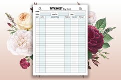 Timesheet Log Book KDP Interior Product Image 3