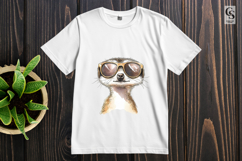 Cool Meerkat Sunglasses Clipart PNG Product Image 3