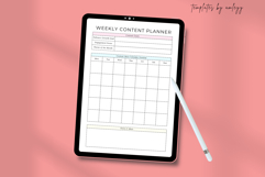 Weekly Content Planner | Editable Canva Template for Social Product Image 3