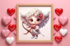 Adorable Animals Cupid Valentine Clipart sublimation Product Image 3