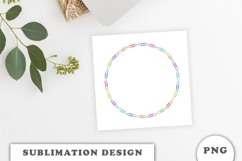 Watercolor Colorful Clips Frame png Product Image 3