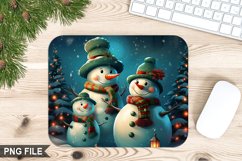 Christmas Snowman Mouse Pad Bundle - Christmas Sublimation Product Image 4