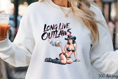 Sassy Pinup Girl Sublimation Bundle PNG Product Image 6