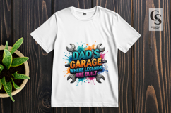 Dad's Garage Where Legends Are Built Mechanic Typography Product Image 3
