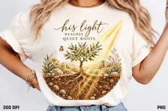 Grace Grows Deepest Christian Shirt PNG, Rooted in Grace Flo Product Image 3