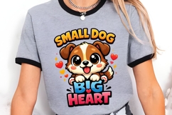 Small Dog Big Heart Cute Puppy Shirt Design Product Image 3