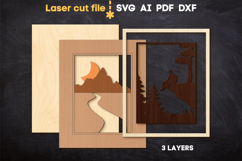 Camping Wall Art SVG laser cut files for Glowforge Product Image 3